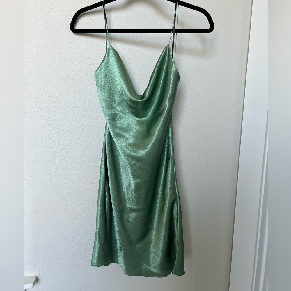 Double Zero Satin Mini Dress